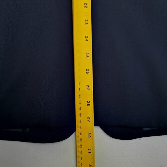 Lands' End Ladies Size 12 Navy 100% Wool Lined 1 Button Closure Blazer - Picture 9 of 9